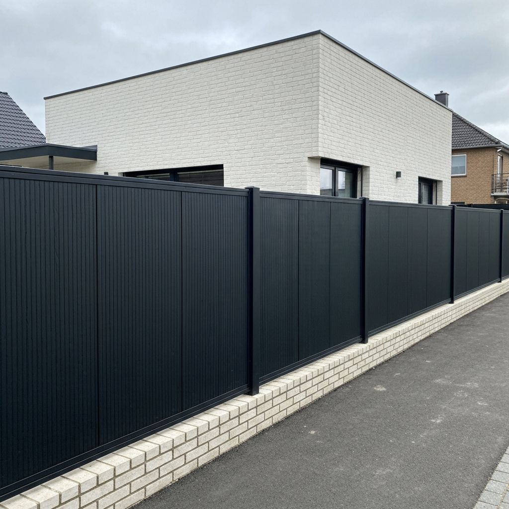 After Modern Metal Fence